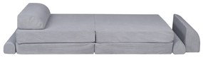 Variabilná detská pohovka MeowBaby® Premium, grey