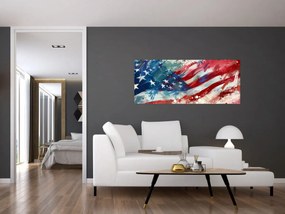 Obraz - Vlajka USA (120x50 cm)