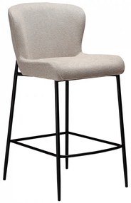 GLAM ČALÚNENÁ BAROVÁ STOLIČKA cashmere/black