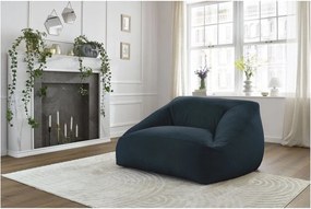 Tmavomodrý sedací vak z umelej kožušiny Lilibet – Bobochic Paris