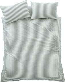 Modré 3-dielne obliečky na dvojlôžko 200x200 cm Cotton Rich Woven Stripe – Pineapple Elephant