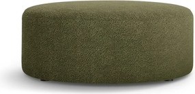 Zelený taburet z textílie buklé Dia – Micadoni