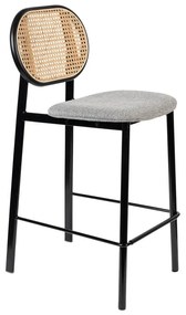 Čierna/svetlosivá barová stolička 94 cm Spike - Zuiver