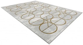 Dywany Łuszczów, Kusový koberec Emerald 1010 cream and gold, 80x150, viacfarebná, kancelária