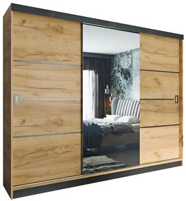 Skriňa Retro 4 200 zlatý kraft