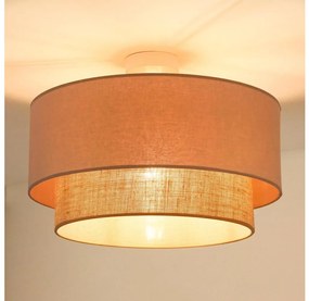 Duolla - Prisadený luster  BOHO 1xE27/15W/230V pr. 45 cm béžová/hnedá 605861