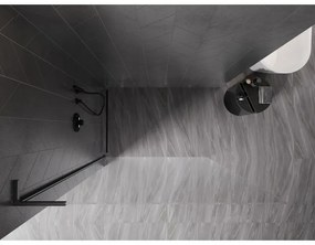 Mexen, Mexen Kioto-X L sprchová stena 60 x 200 cm, priehľadná 10 mm, pištoľovo sivá kartáčovaná - 800-060-107-66-00-X