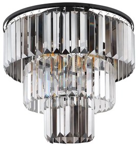 Globo 15695D - Prisadený luster NAXIS 3xE27/40W/230V pr. 40 cm čierna