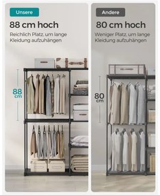 Otvorená šatníková skriňa RYG026B02