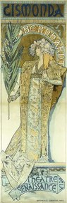 Mucha, Alphonse Marie - Umelecká tlač Gismonda, (20 x 60 cm)