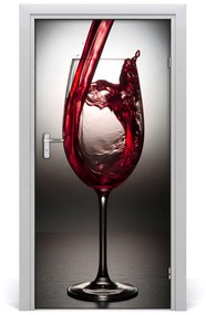 Fototapeta na dvere samolepiace červené víno 85x205 cm