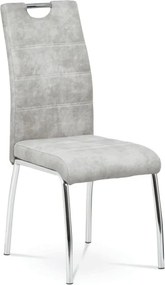 Jedálenská stolička strieborná HC-486 SIL3