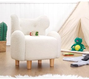 Detské kreslo TOBI biele