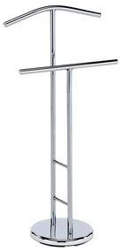 Němý sluha, výška 104 cm, kovová konstrukce, lesklý chrom, nosnost 5 kg