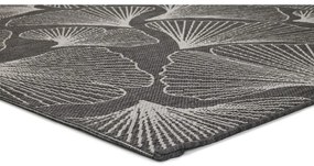 Tmavosivý vonkajší koberec Universal Tokio, 80 x 150 cm