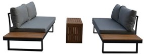 Autronic BONTEC Záhradná zostava, hliník, polywood, sivá, AZS-G1924 GREY Farba: Šedá
