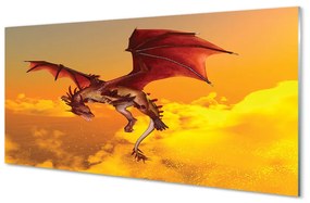 Obraz plexi Zamračené oblohy drak 125x50 cm