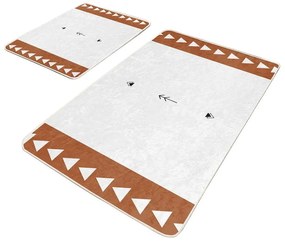 Biele kúpeľňové predložky v súprave 2 ks 60x100 cm – Mila Home