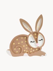 Ručne vyrobená detská LED-lampa's časovačom a diaľkovým ovládaním Bunny
