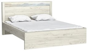 Posteľ 160 + rám Indianapolis I19 kraft biela
