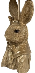 Dekor lampa stolová RABBIT gold