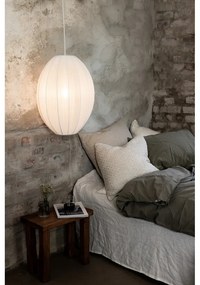 Biele závesné svietidlo s textilným tienidlom ø 40 cm Florence – Markslöjd
