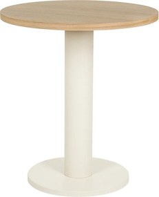 Okrúhly jedálenský stôl s doskou v dubovom dekore ø 65 cm Sool – noo.ma