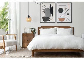 Závesné svietidlo Riffle Round Spider, 1x medové sklenené tienidlo