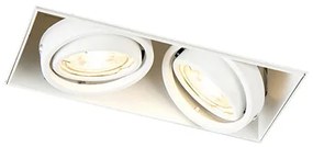 Inteligentné zápustné bodové svietidlo biele bezrámové vrátane 2 WiFi GU10 - Oneon 2