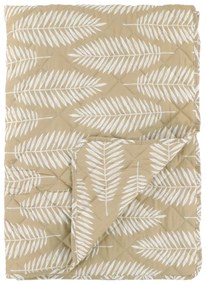 Chic Antique Prešívaný bavlnený prehoz Tropical Leaf 130 × 180 cm