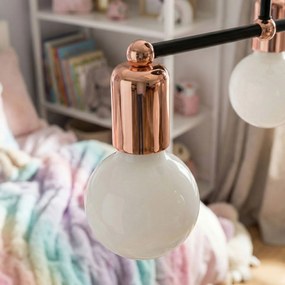 Toolight - závesná lampa E27 60W 392200, ružové-zlato, OSW-04014