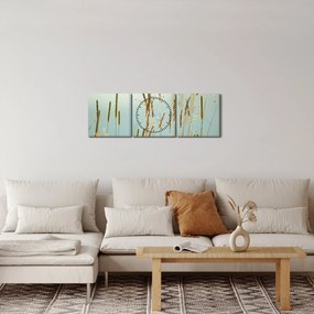 Obraz - Lúčny okamih (s hodinami) (90x30 cm)