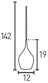 Searchlight 6461-12CU - Luster na lanku VIBRANT 1xE14/60W/230V metalická ružová