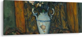 Obraz - Paul Cézanne, Vase of Flowers, reprodukcia (120x50 cm)