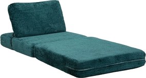 Zelenomodré rozkladacie kreslo z textílie buklé Faster – Mauro Ferretti