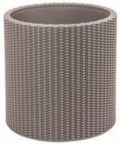 Keter Obal na kvetináč Cylinder Planter S béžová, 7 l, 28 x 28 x 28,3 cm