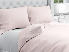 Biante Bavlnené posteľné obliečky Sandra SA-485 Pastelovo ružový geometrický vzor 3D kocky Jednolôžko 140x200 a 70x90 cm