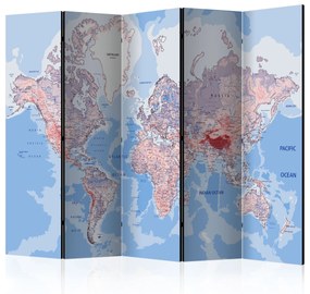 Artgeist Paraván - Room divider – World map