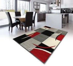 Oriental Weavers, Kusový koberec Portland 3064 PH2 V, 67x120, červená, chodba / predsieň