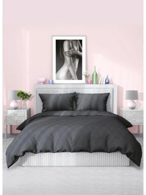 Povlečení z mikrovlákna SATYN 006 160x200 cm + 2x 70x80 cm šedé