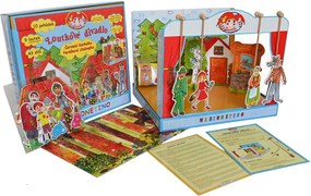 MARIONETINO Bábkové divadlo – Červená Čiapočka a Janko a Marienka (kompletný set, 9 bábok)