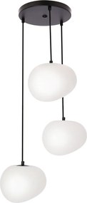 Čierno-biele závesné svietidlo ø 42 cm Stones – Candellux Lighting