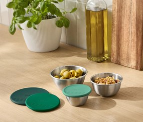 Misky z ušľachtilej ocele, 3 ks