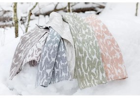 Ľanový uterák Jäkälä, ľan-biely