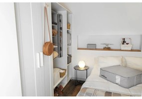 Sivý kompresný úložný box Compactor Oxford, 145 l