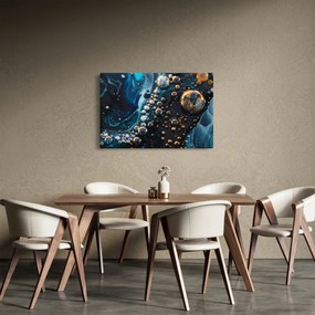 Obraz - Atramentové kvapky (90x60 cm)