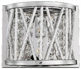 STIXX 1xG9/33W, SILVER/CLEAR, WALL