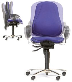 Topstar Zdravotná balančná kancelárska stolička EXETER, modrá