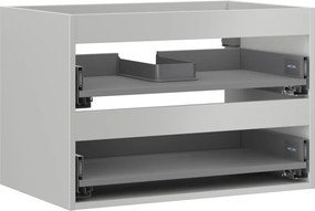 Mexen Box-A, závesná skrinka 70 cm, 2 zásuvky, matná sivá, 91AX0-0700-470-2-62