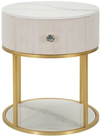 Béžový nočný stolík Montpellier - Mauro Ferretti